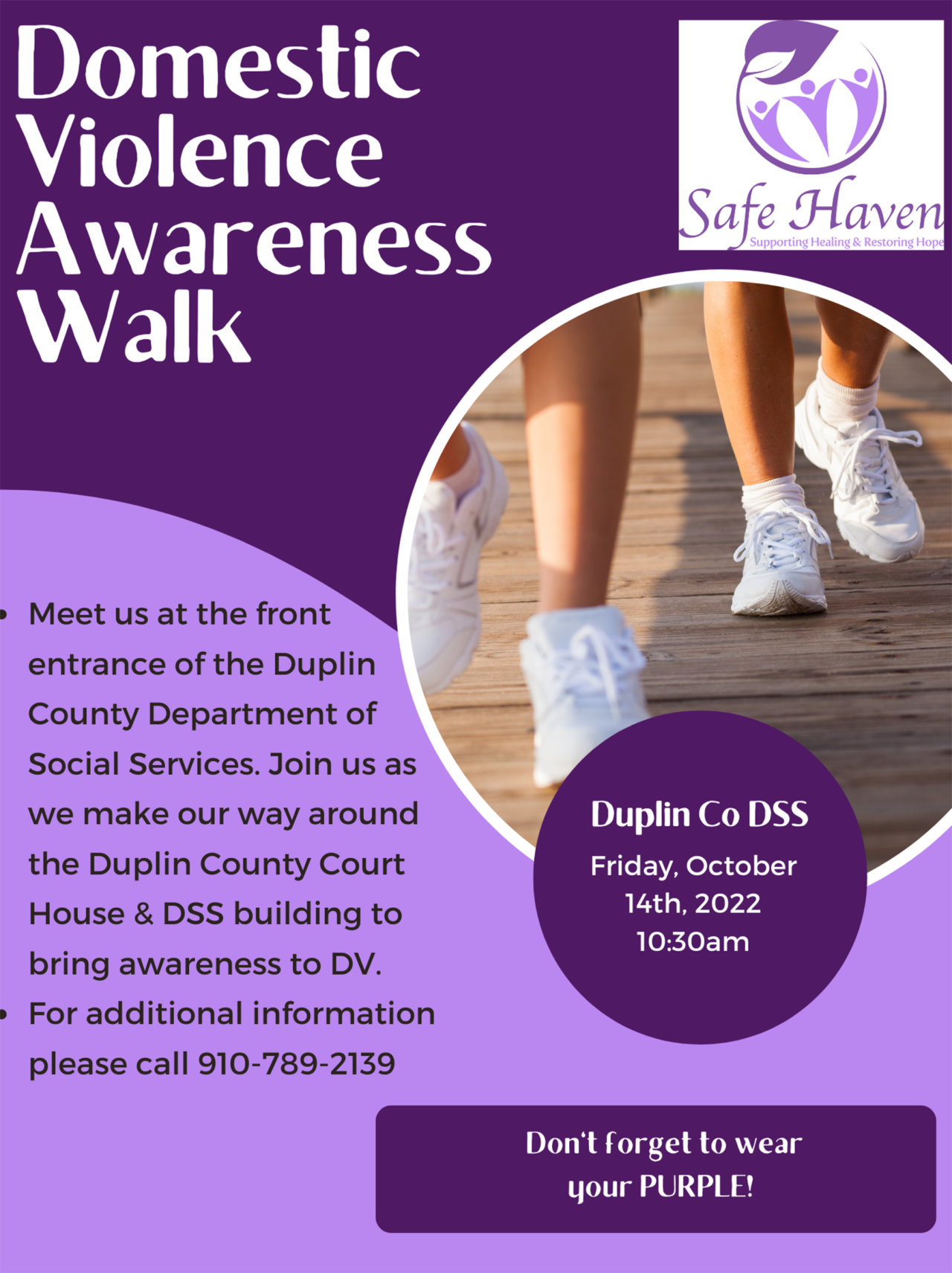 Domestic Violence Awareness Month – Safe Haven of Pender, Inc